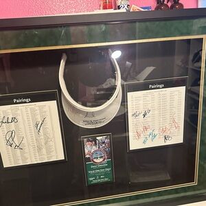 Rare OOAK LPGA Legends Signed Shadowbox – Annika Sörenstam & Nancy Lopez Display
